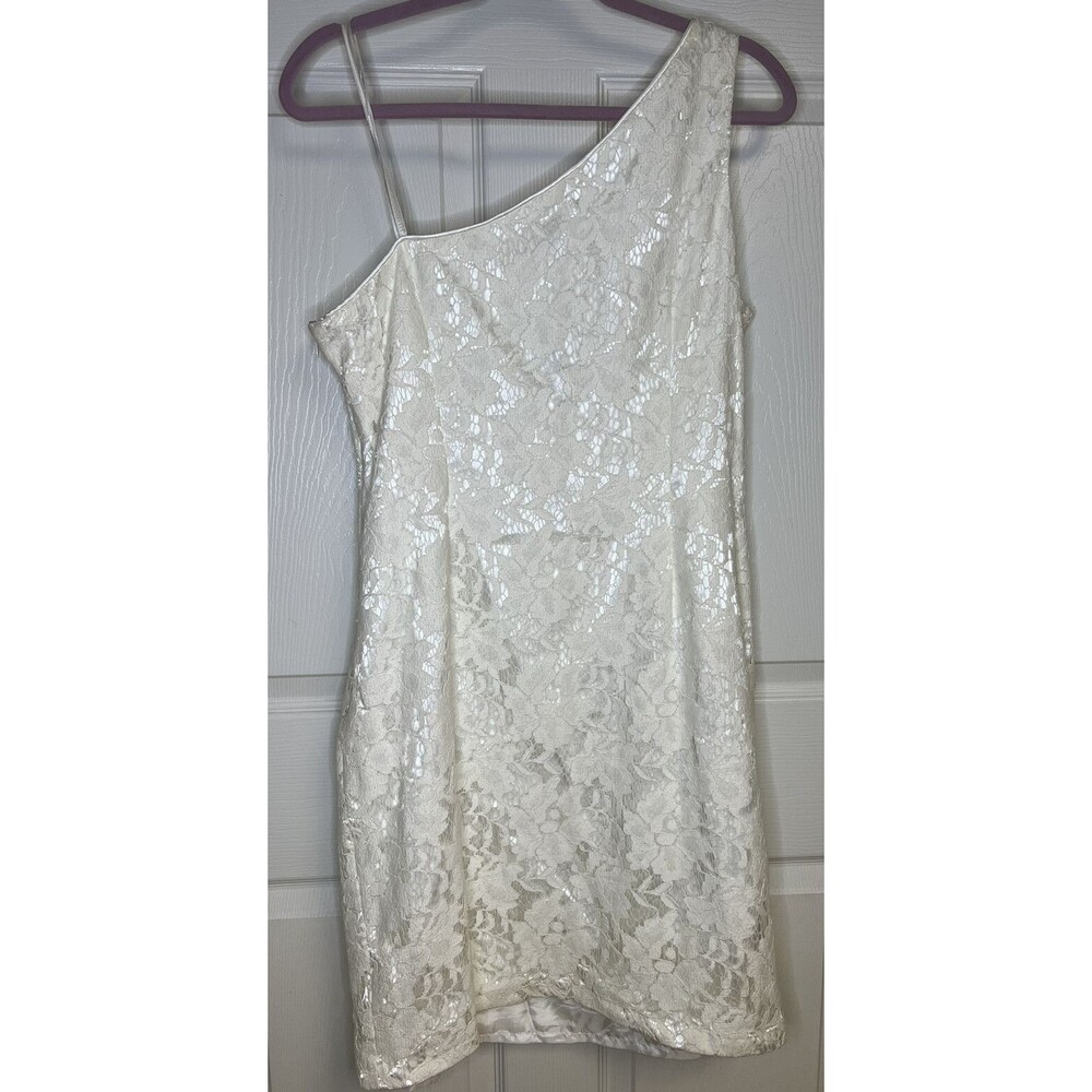 Liliana One Shoulder Lace Special Occasion Dress Size 16 New with tags READ